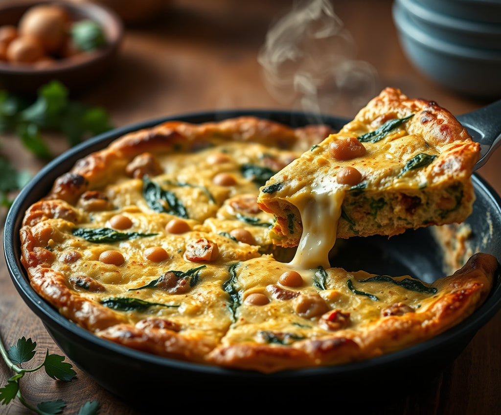 Chickpea, Spinach, and Chorizo Frittata: A Trendy Dish for Restaurants and Cafes