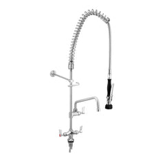 3Monkeez 3monkeez Stainless Steel Dual Hob Mounted Pre-Rinse Tap with 6"Pot Filler - T-3M53015
