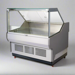 Bromic Bromic Square Glass Deli Display Fridge 1330mm DD1250SG-NR