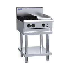 LUUS LUUS Professional 2 Burner Griddle Cooktop 600mm - CS-2B3P