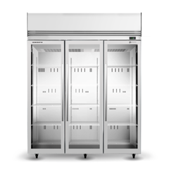 Skope 3 Door Glass Upright Display Freezer White TMF1500N-A