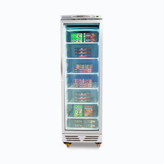 Bromic 300L LED Flat Glass Door Upright Display Freezer UF0374S