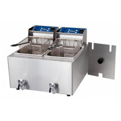 Birko Double Pan Bench Top Fryer 2 x 8Ltr - icegroup hospitality superstore