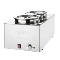 Apuro Apuro Bain Marie with 2 Round Pots 5.2L