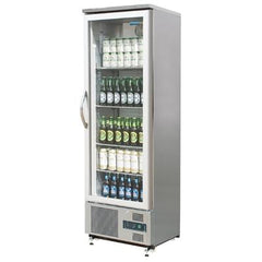 Polar Single Hinged Door Upright Back Bar 307L Cooler - icegroup hospitality superstore