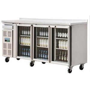 Polar 3 Door Premium 543L Bar fridge - icegroup hospitality superstore