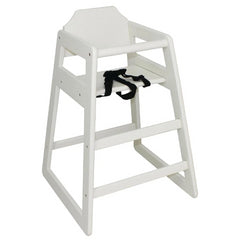 Bolero Bolero Wooden High Chair Antique White Finish