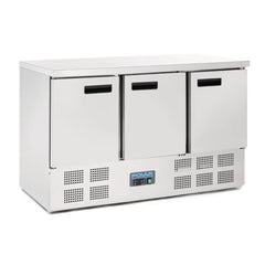 Polar 3 Door Counter Fridge 368L Stainless Steel - icegroup hospitality superstore