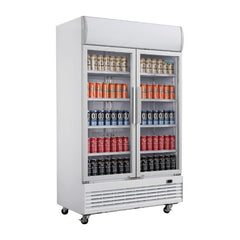 Polar Polar G-Series 950L 2 Door Upright Display Cooler w Light Box