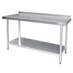Vogue Vogue 1800mm Stainless Steel Prep Table with Splashback