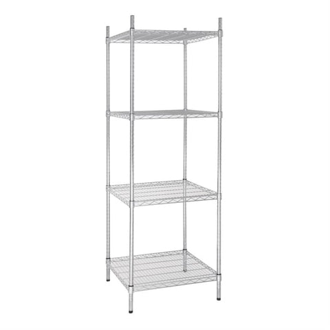 Vogue 4 Tier Wire Shelving Kit 610x610mm
