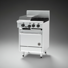 Goldstein 610mm 2 Burner Gas Range with 305mm Griddle and Oven PF12G220-X