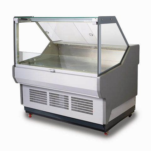 Bromic Square Glass Deli Display Fridge 1330mm DD1250SG-NR