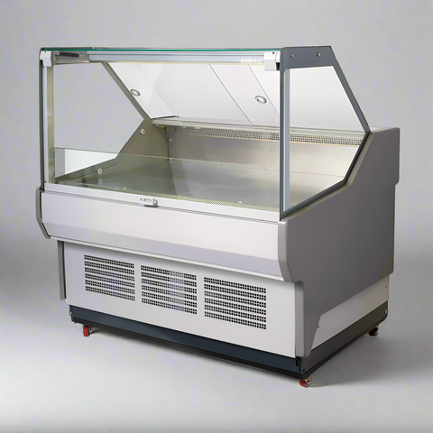 Bromic Square Glass Deli Display Fridge 1330mm DD1250SG-NR