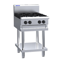 LUUS LUUS Professional 4 Burner Cooktop 600mm - CS-4B