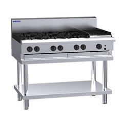 LUUS LUUS Professional 6 Burner Chargrill Cooktop 1200mm - CS-6B3C