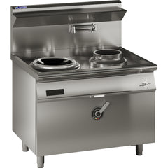 LUUS Single Ring Induction HP Wok, 1 Side Pot - EHW-1C1P