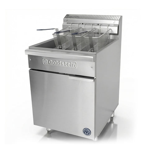 Goldstein 3 Basket Single V Pan 600mm Fryer VFG24L