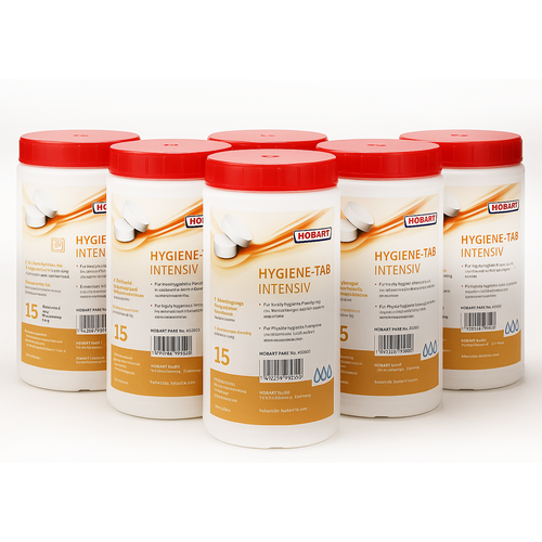 Hobart 6 x 15PCE Dishwasher Intensiv Hygiene Tablets 897954