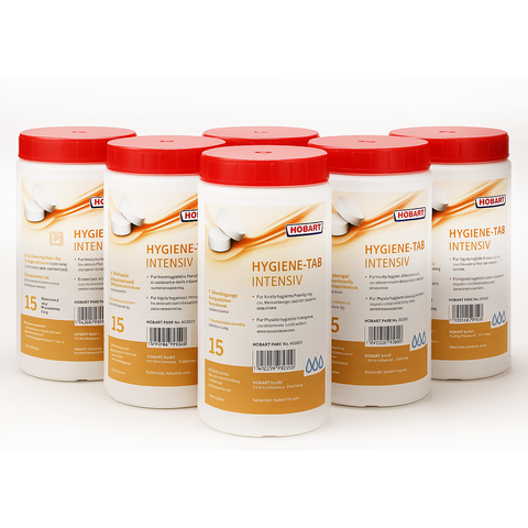 Hobart 6 x 15PCE Dishwasher Intensiv Hygiene Tablets 897954