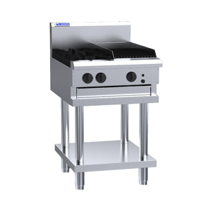 LUUS Professional 2 Burner Chargrill Cooktop 600mm CS-2B3C