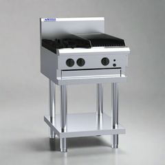 LUUS Professional 2 Burner Chargrill Cooktop 600mm CS-2B3C