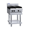 LUUS Professional 2 Burner Chargrill Cooktop 600mm CS-2B3C