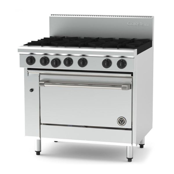 Goldstein 914mm 6 Burner Natural Gas Range with Static Oven – PF628-X