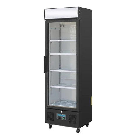 Polar G-Series Upright Display Fridge 368Ltr Black - GH427-A