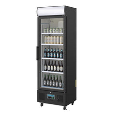 Polar Polar G-Series Upright Display Fridge 368Ltr Black - GH427-A