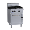 LUUS 2 Burner 300mm Chargrill with Convection Oven - RF-2B3C