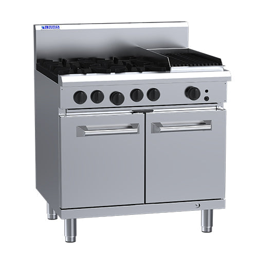 LUUS Professional 4 Burner Chargrill Oven 900mm - RS-4B3C