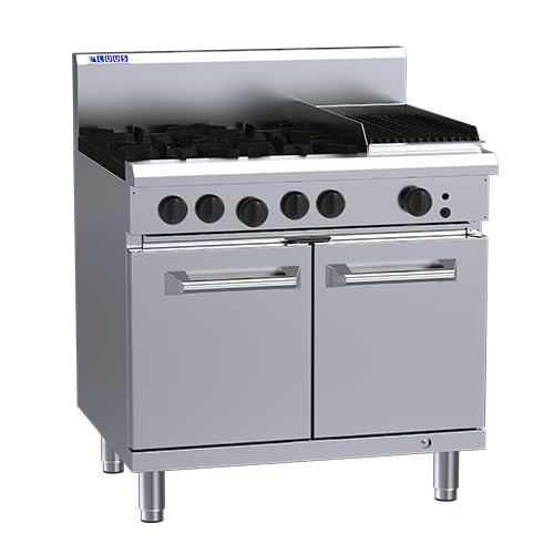 LUUS LUUS Professional 4 Burner Chargrill Oven 900mm - RS-4B3C