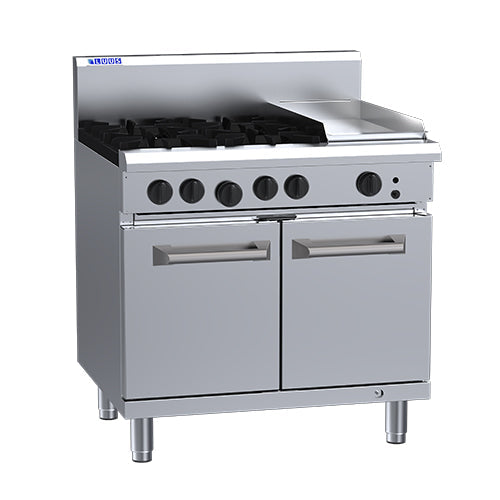 LUUS LUUS Professional 4 Burner Griddle Oven 900mm - RS-4B3P