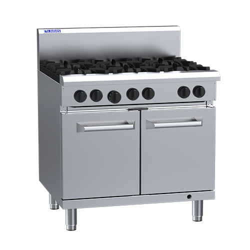 LUUS LUUS Professional 6 Burner Oven 900mm - RS-6B