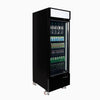 Bromic Upright 546L Display Fridge 1 Door Flat Glass Lightbox UC0550GDL-NR