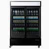 Bromic Upright 1266L Display Fridge 2 Door - Flat Glass Lightbox UC1250GDL-NR