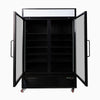 Bromic Upright 1266L Display Fridge 2 Door - Flat Glass Lightbox UC1250GDL-NR