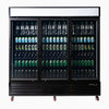 Bromic Upright 1980L Display Fridge 3 Door Flat Glass Lightbox UC1980GDL-NR