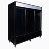 Bromic Upright 1980L Display Fridge 3 Door Flat Glass Lightbox UC1980GDL-NR