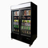 Bromic Upright 1266L Display Freezer 2 Door Flat Glass Lightbox UF1250GDL-NR