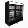 Bromic Upright 1980L Display Freezer 3 Door Flat Glass Lightbox UF1980GDL-NR