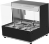 Woodson WH.HFSQB22 Hot Food Displays - Square Glass Black