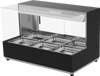 Woodson WH.HFSQB23 Hot Food Displays - Square Glass Black
