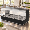 Woodson WH.HFSQB24 Hot Food Displays - Square Glass Black