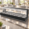 Woodson WH.HFSQB26 Hot Food Displays - Square Glass Black