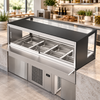 Woodson WR.CFSQB24 Cold Food Displays - Square Glass Black