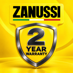 ZANUSSI 2 year warranty – yellow logo and warranty shield