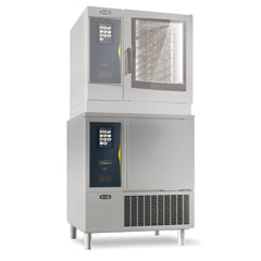 Zanussi 111327 blast chiller shown in a tower installation with an oven