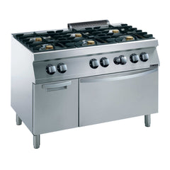 Zanussi Gas 1200mm 6 Open Burners with Gas Static Oven + Cupboard - 372151